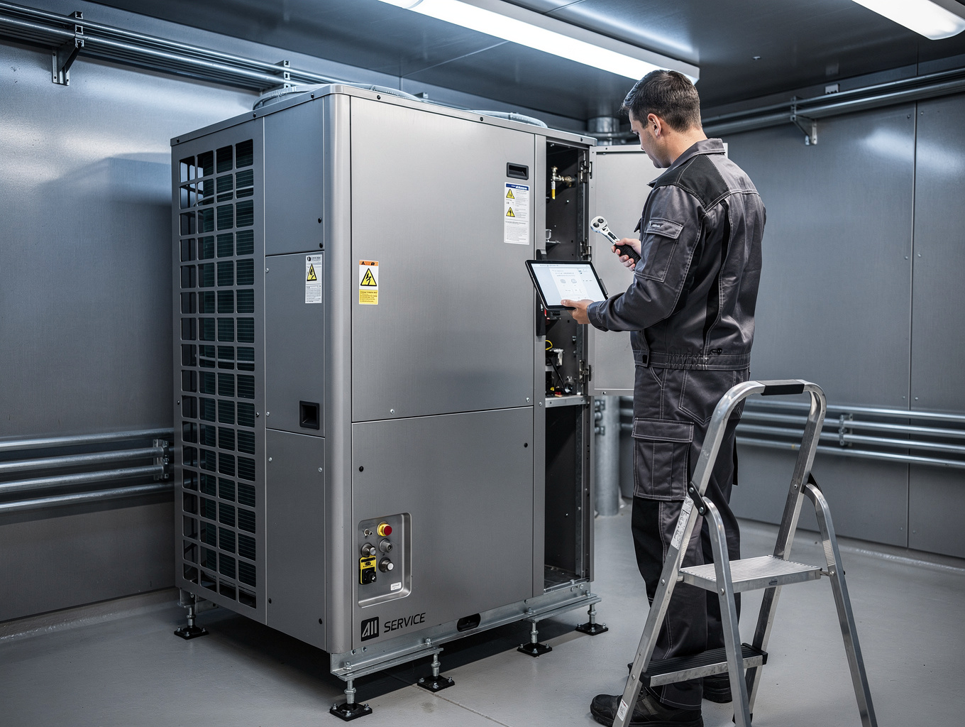 Professional air conditioning maintenance documentation and service terms